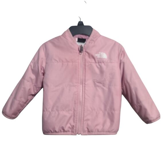 The North Face Pink Baby Reversible Mossbud Jacket 12 - 18  Months - Picture 1 of 8